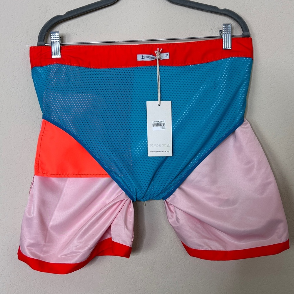NWT - Retromarine Men’s lined swim trunks | Size 34 - Picture 7 of 8